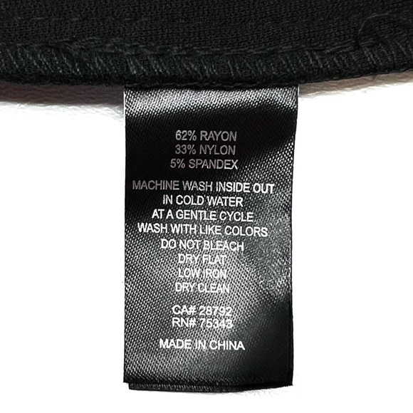 Adrienne Vittadini Tuxedo Trousers Size 10 Cropped Velvet Trim Black Pants NWT - Picture 6 of 7